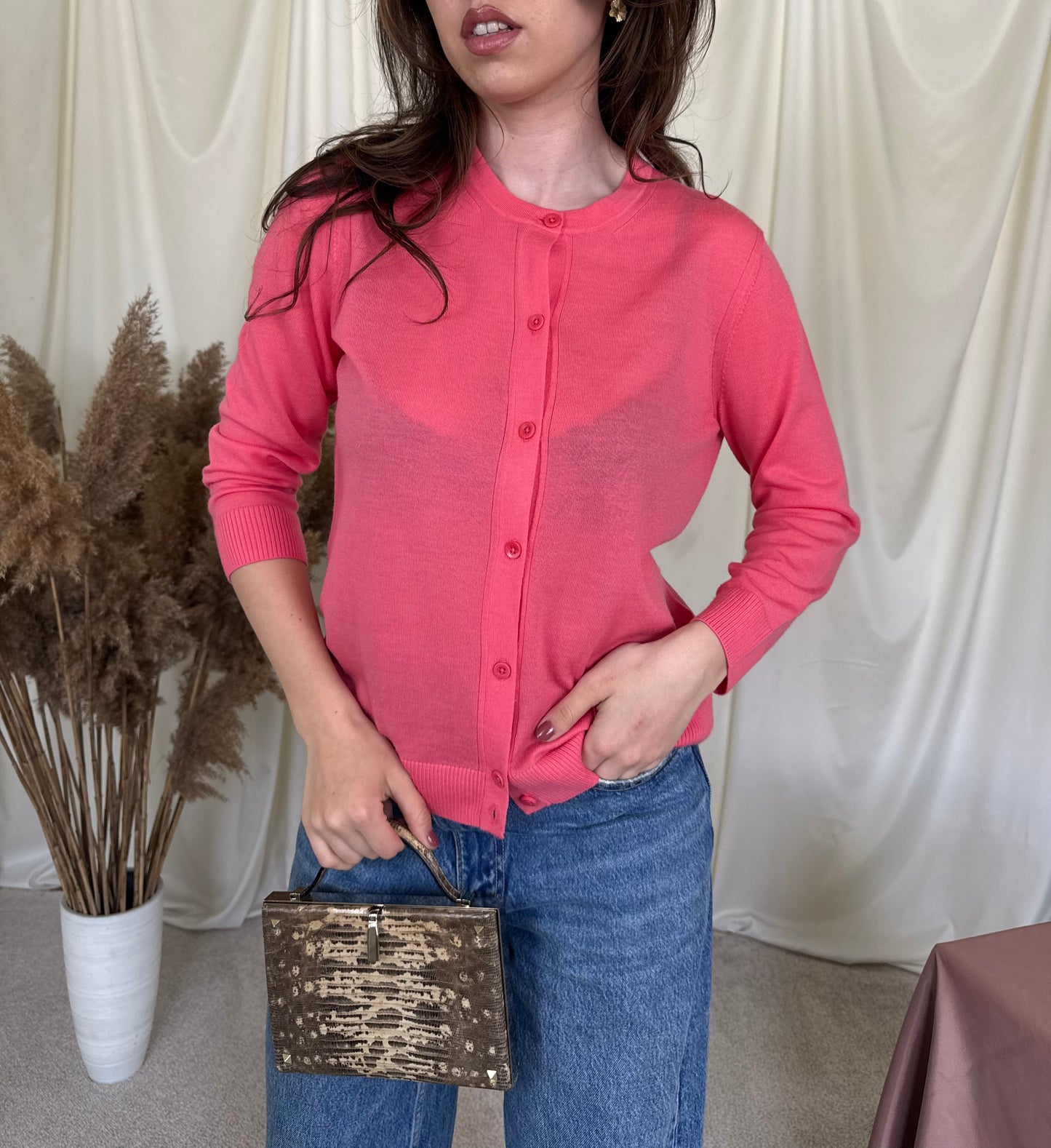 Cardigan super finuț din 100% lână fină 
(Mărimea M)