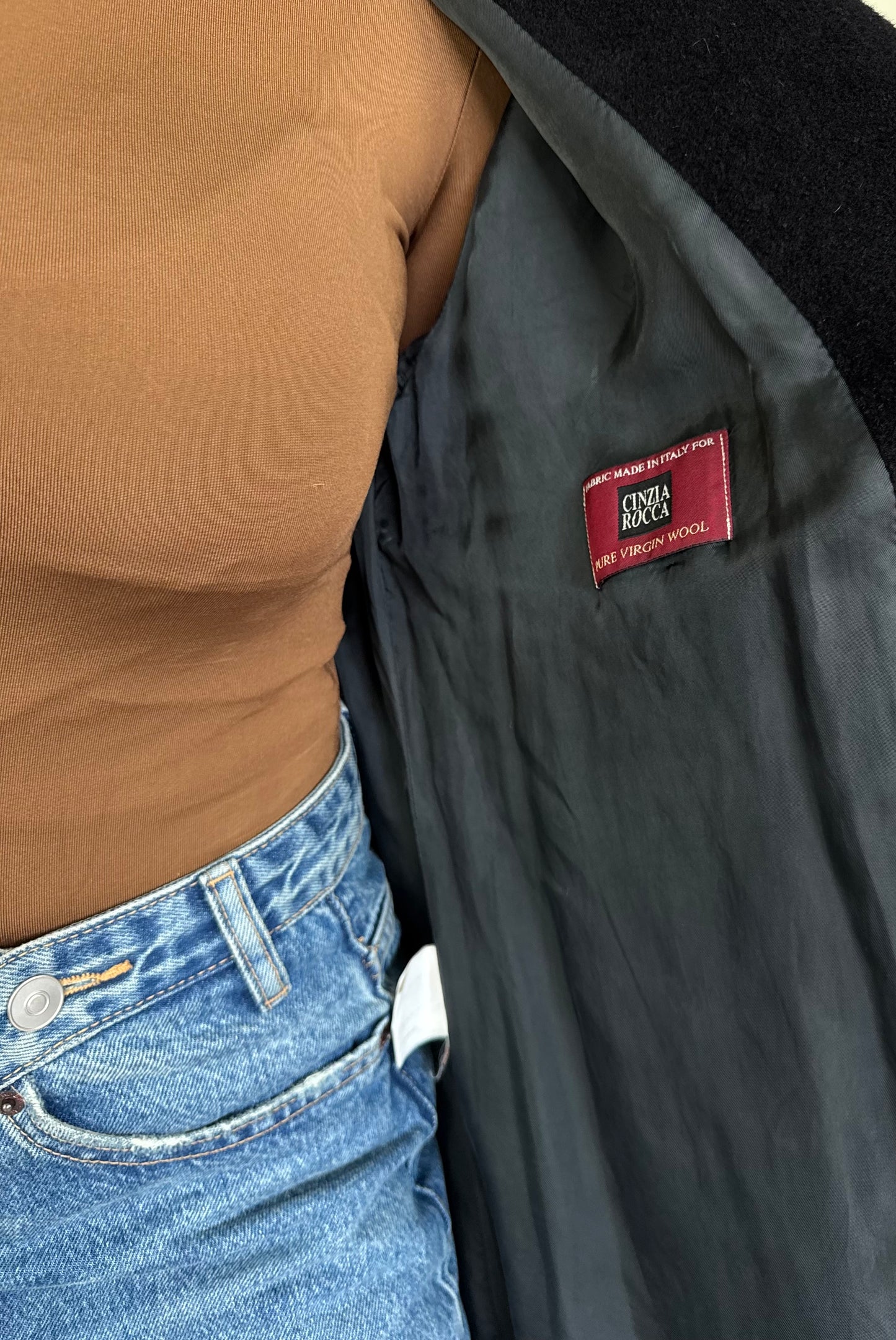 Palton luxury CINZIA ROCCA 100% lână ( M/L)