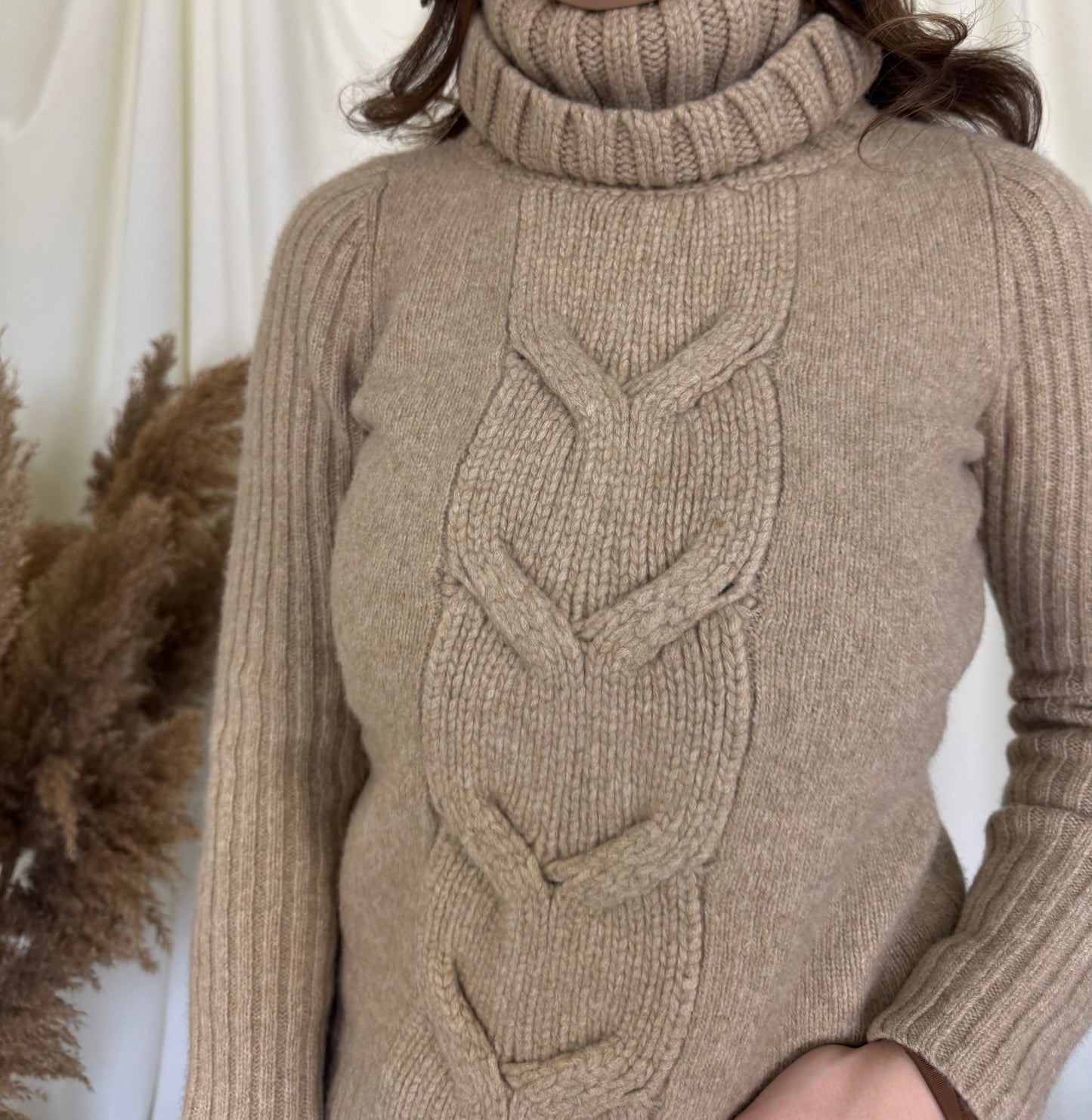 Pulover super gros din 80% merino(S)