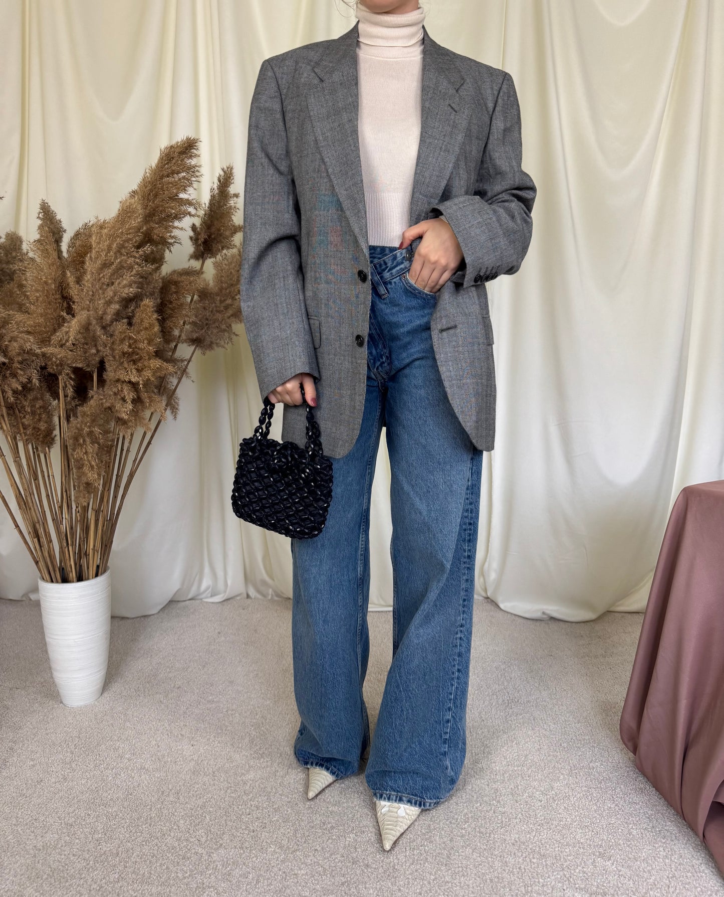 Sacou premium BURBERRY DIN LANA( mărimea L)