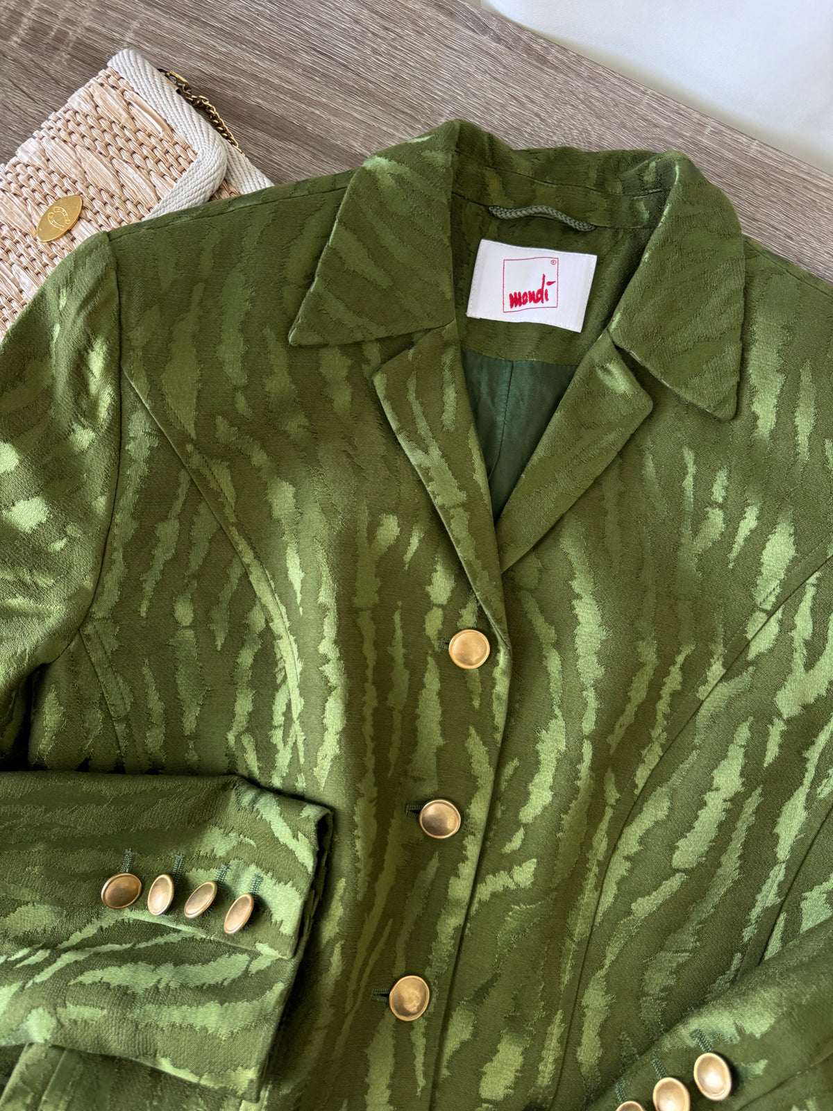 Sacou vintage premium Mondi cu nasturi metalici aurii ( mărimea M)