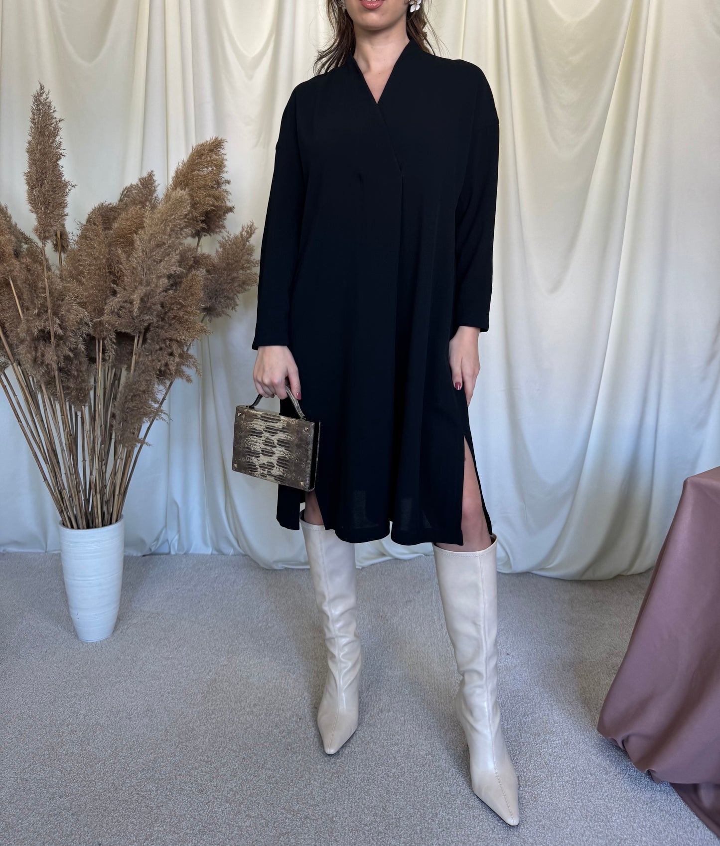 Rochie brand premium JIL SANDER 100% Lana ( mărimea S)