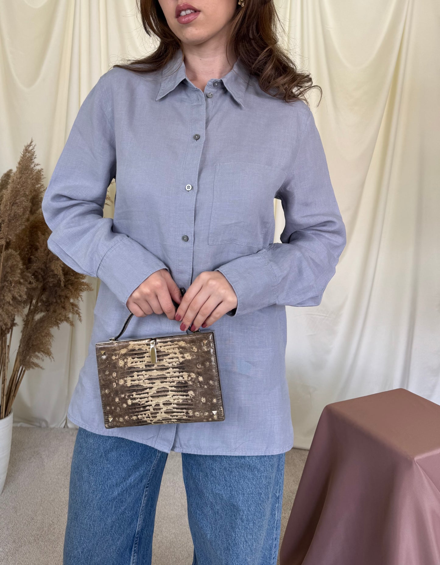 Cămașa din in MARC O’POLO cu fit oversized 
(Mărimea M/L)