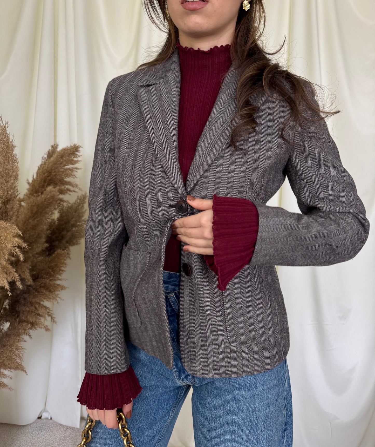 Sacou cambrat Max&Co mărimea S, lână și bumbac