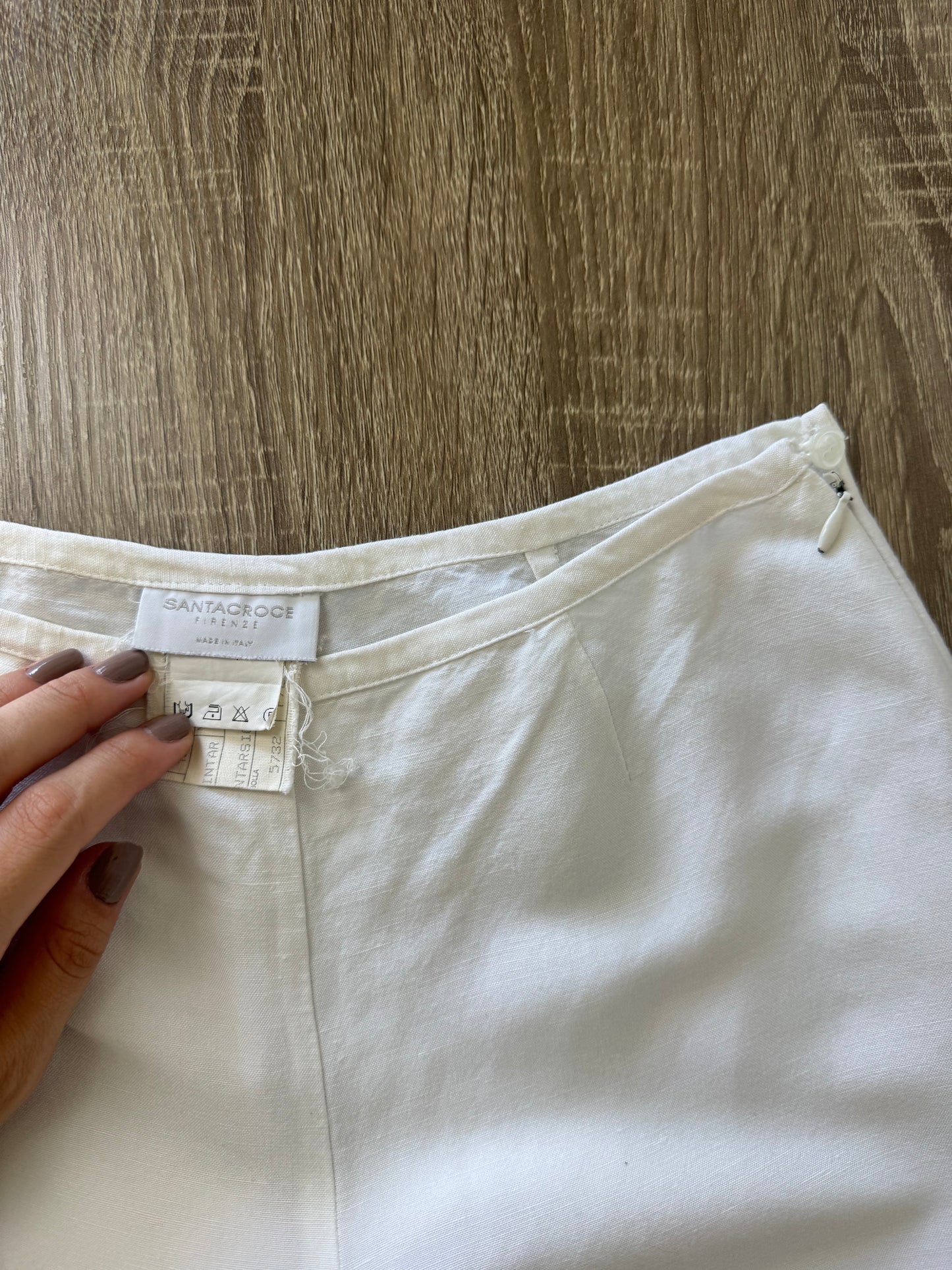 Pantaloni SANTACROCE din 100% in cu talie medie ( mărimea XS/S)