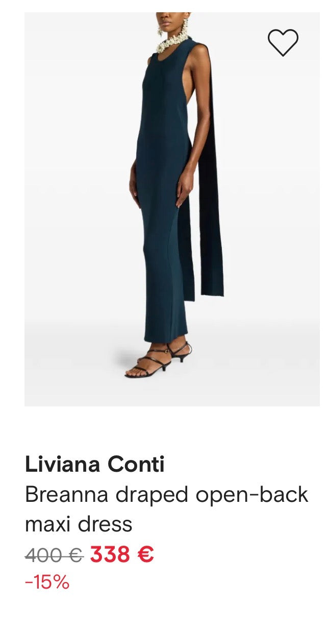 Rochie premium LIVIANA CONTI de gală cu talie marcata, spate decupat( marimea S-s