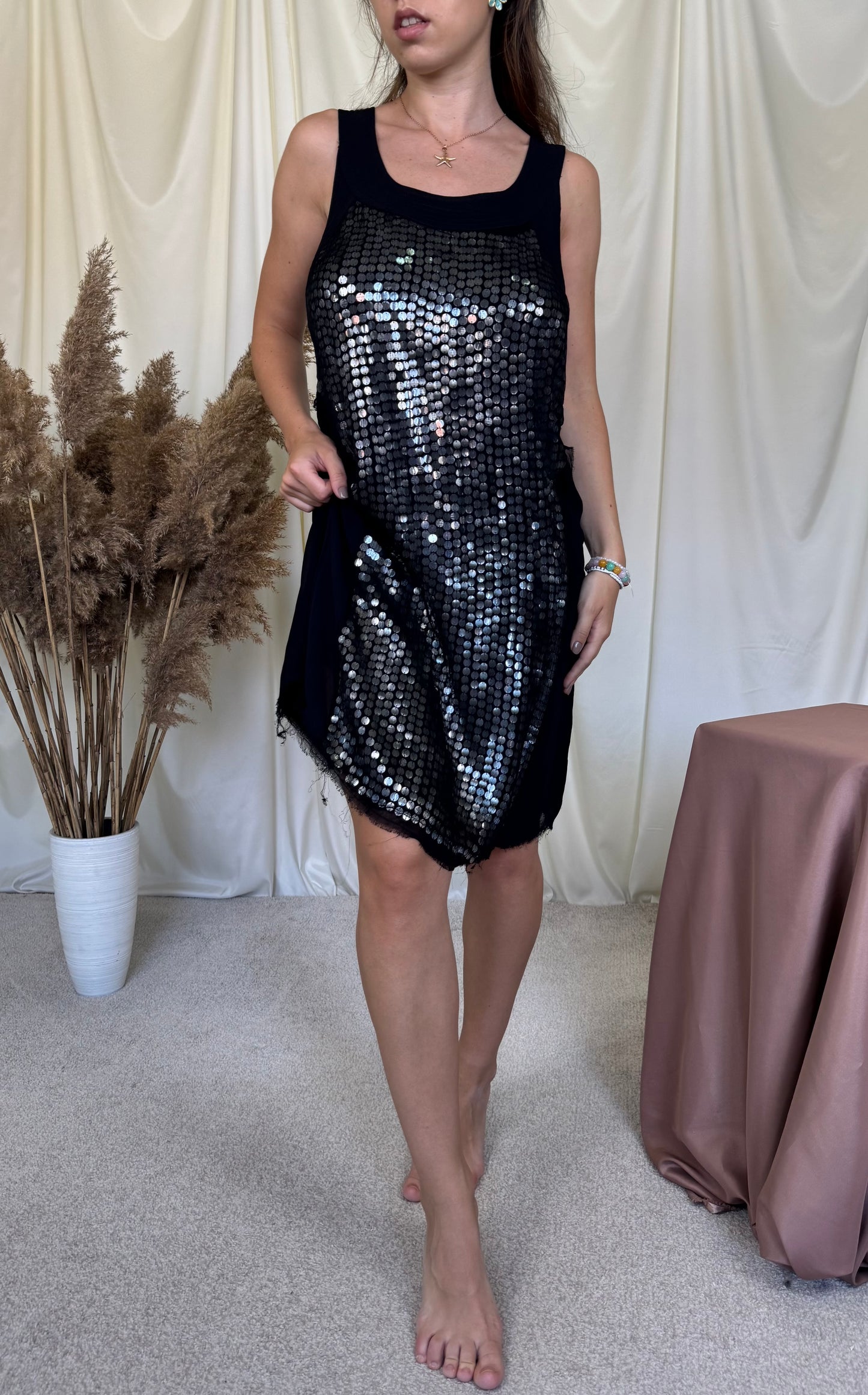 Rochie premium GESTUZ cu paiete ( mărimea S/M)