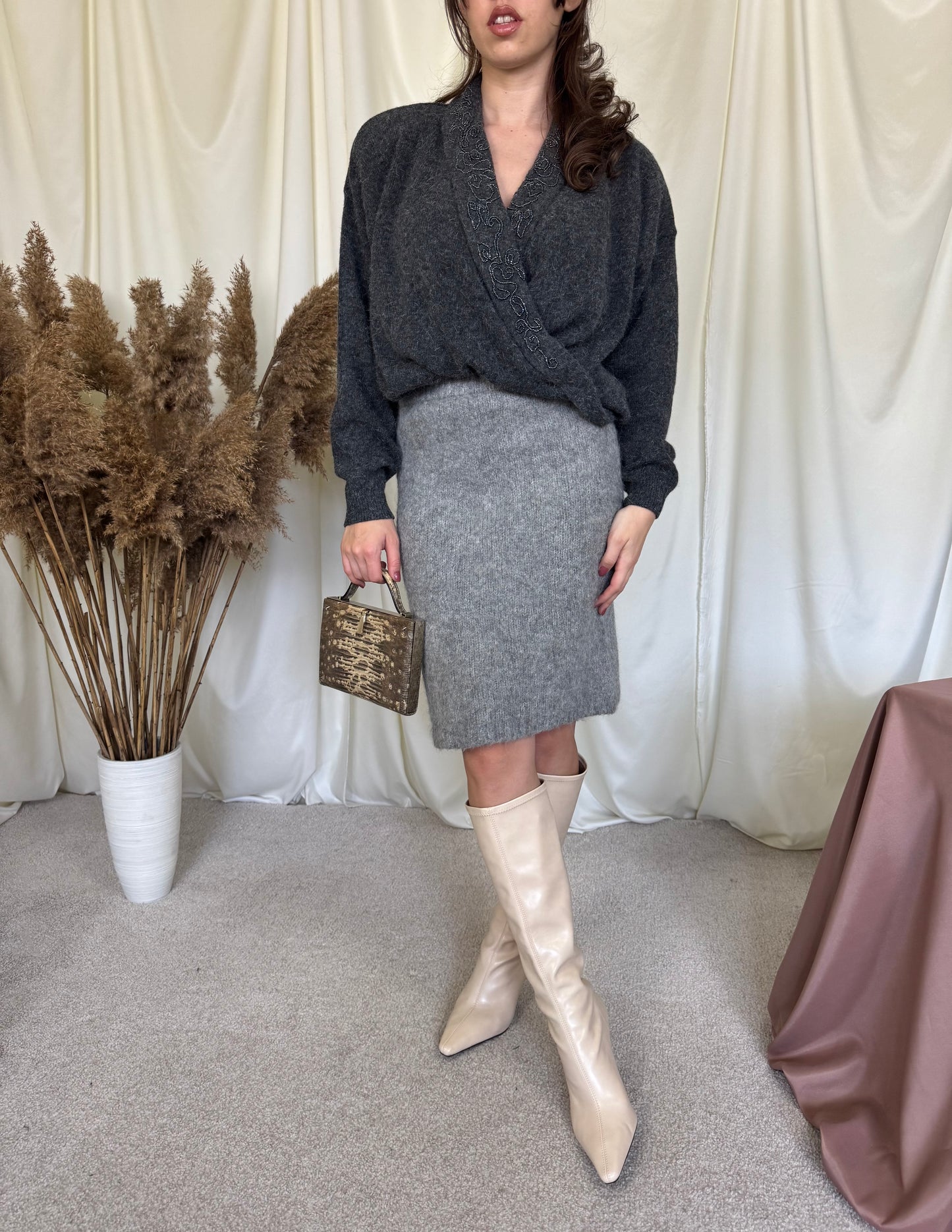 Fusta JIL SANDER lână și alpaca