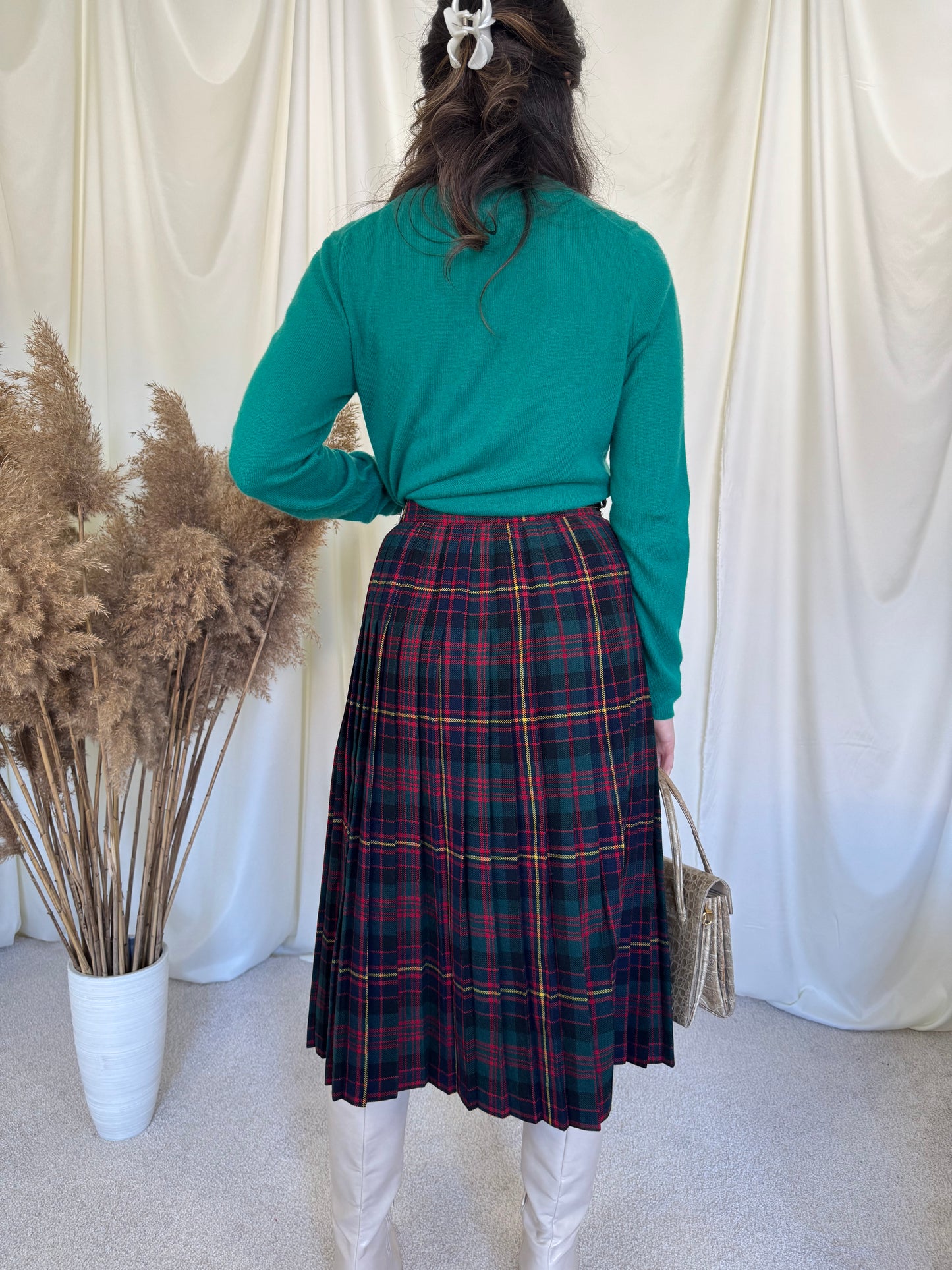 Fustă tartan din 100% Lână ( mărimea xs)