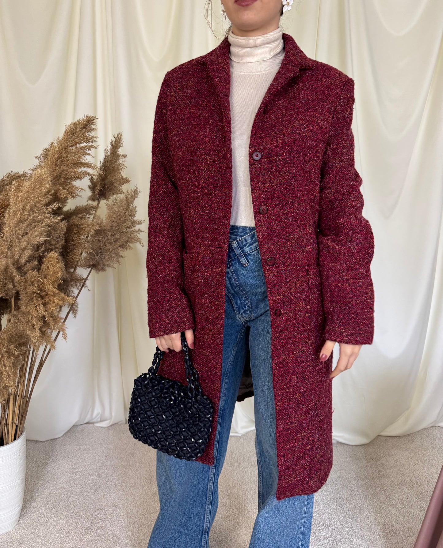 Palton 75% lână și mătase mărimea M