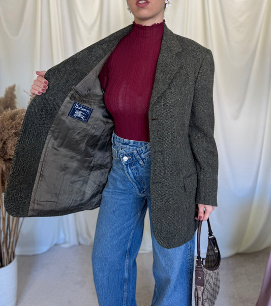 Piesa de colecție BURBERRY- lână HARIS TWEED