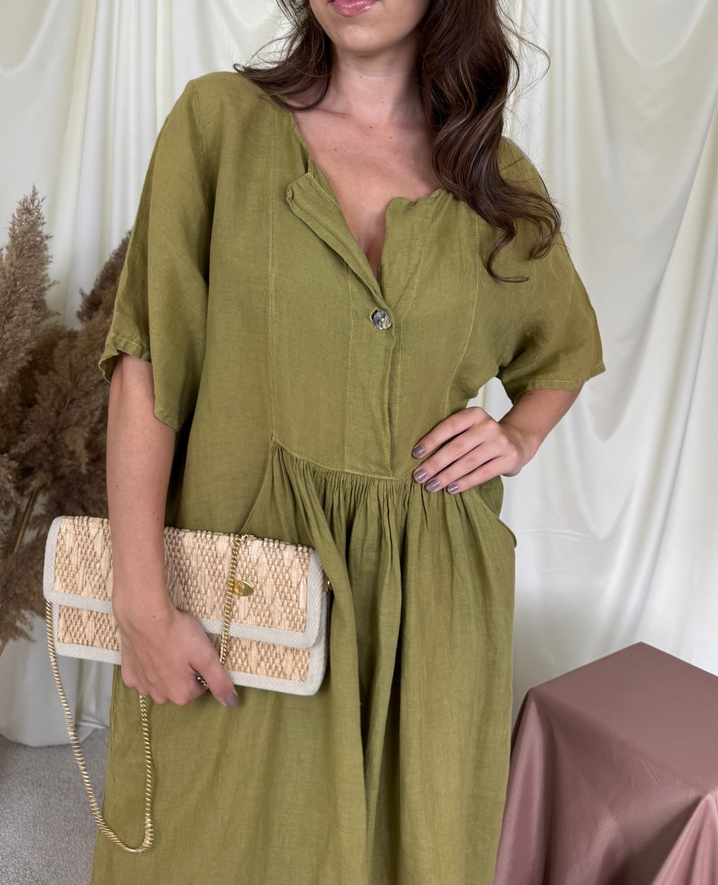 Rochie La Bottega di Brunella din 100% in în croi amplu ( mărimea L/XL)