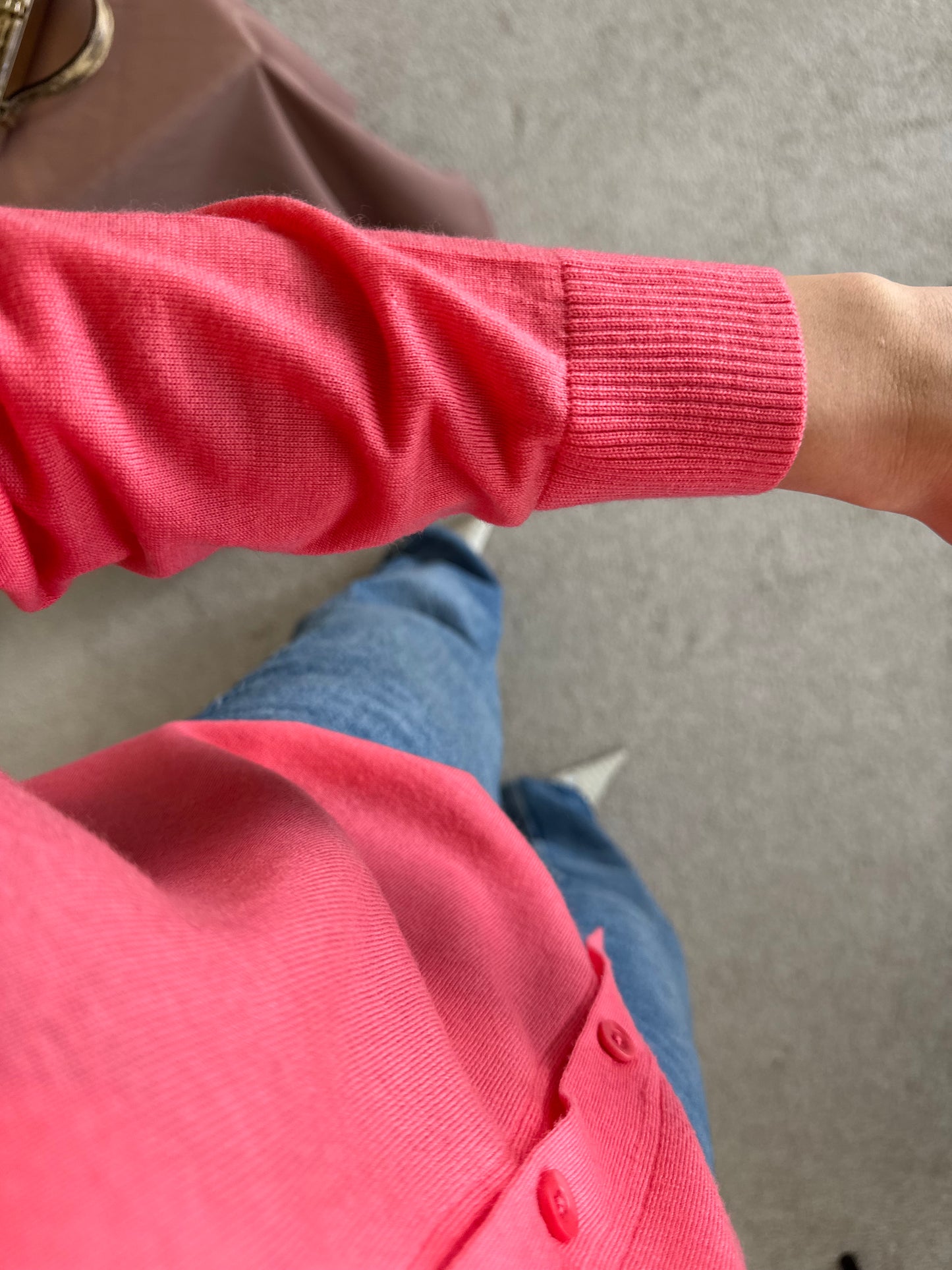 Cardigan super finuț din 100% lână fină 
(Mărimea M)