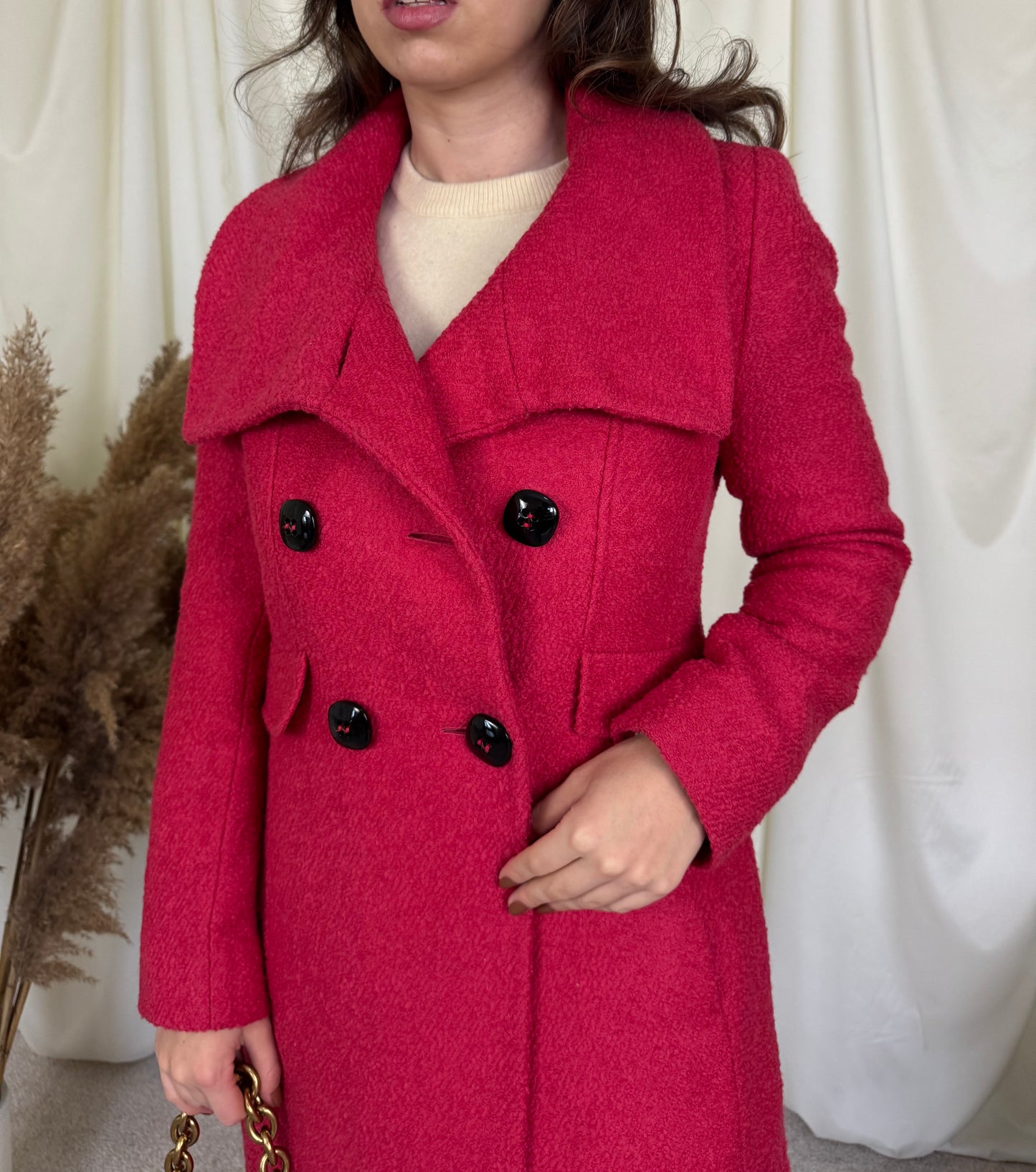 Palton CinziaRocca din stofă superbă din 85% lână marimea S