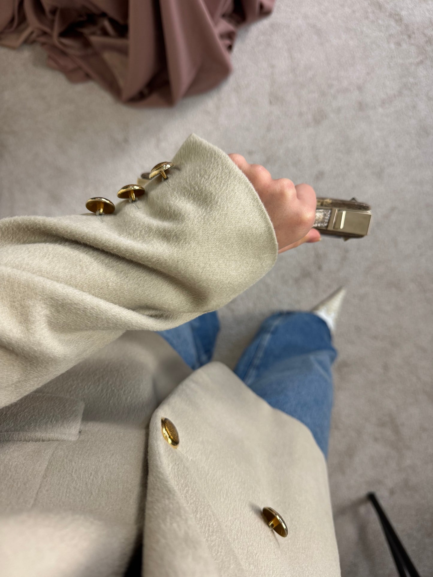 Sacou premium ESCADA, stofă angora și lână PIACENZA