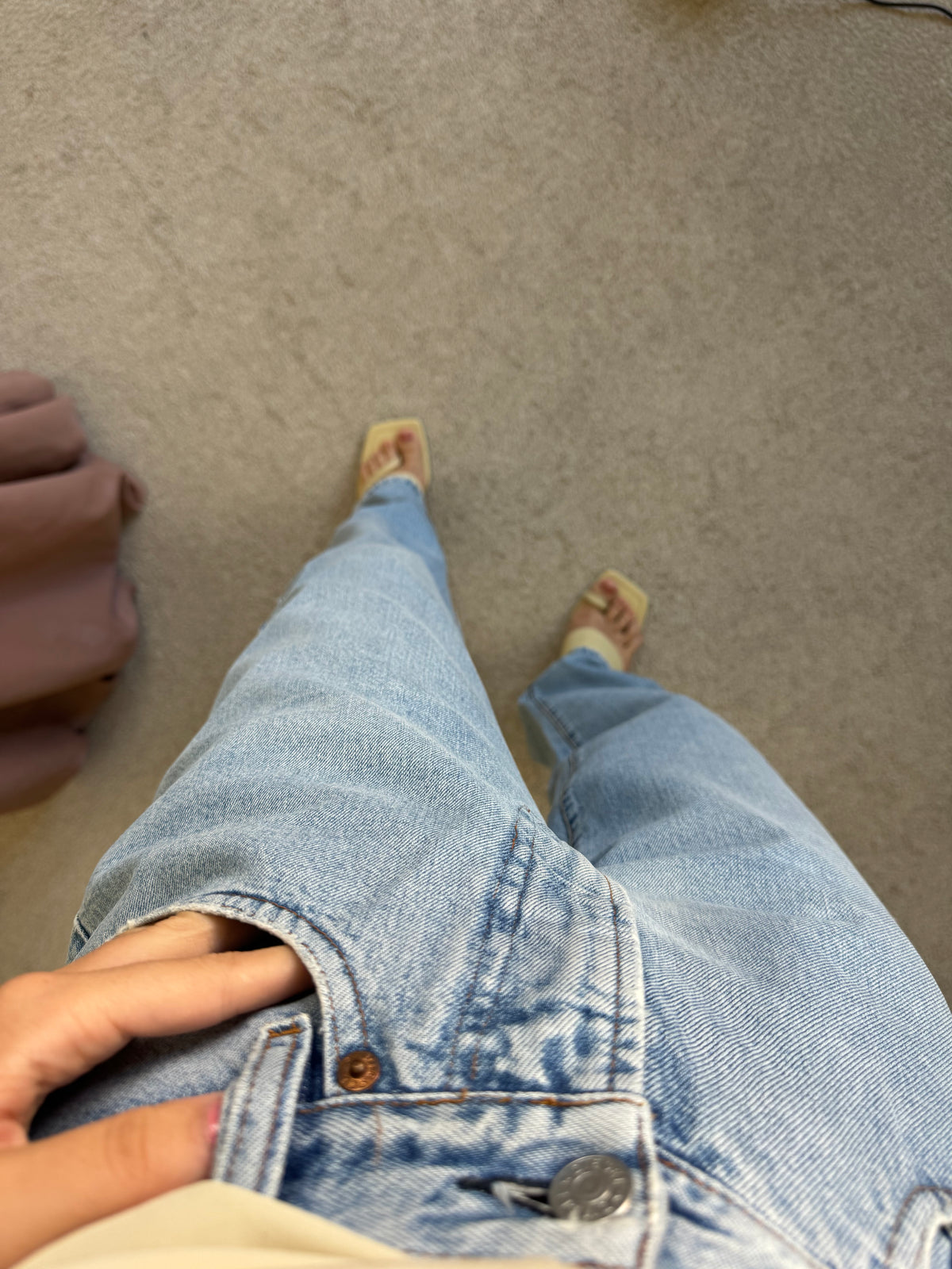Blug vintage DIESEL cu talie super înaltă, denim de bumbac ( mărimea S-M) 72 cm talie