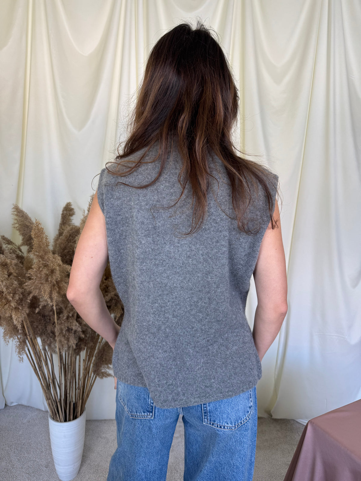 Top vintage din 100% cașmir moale ( mărimea M-XL)