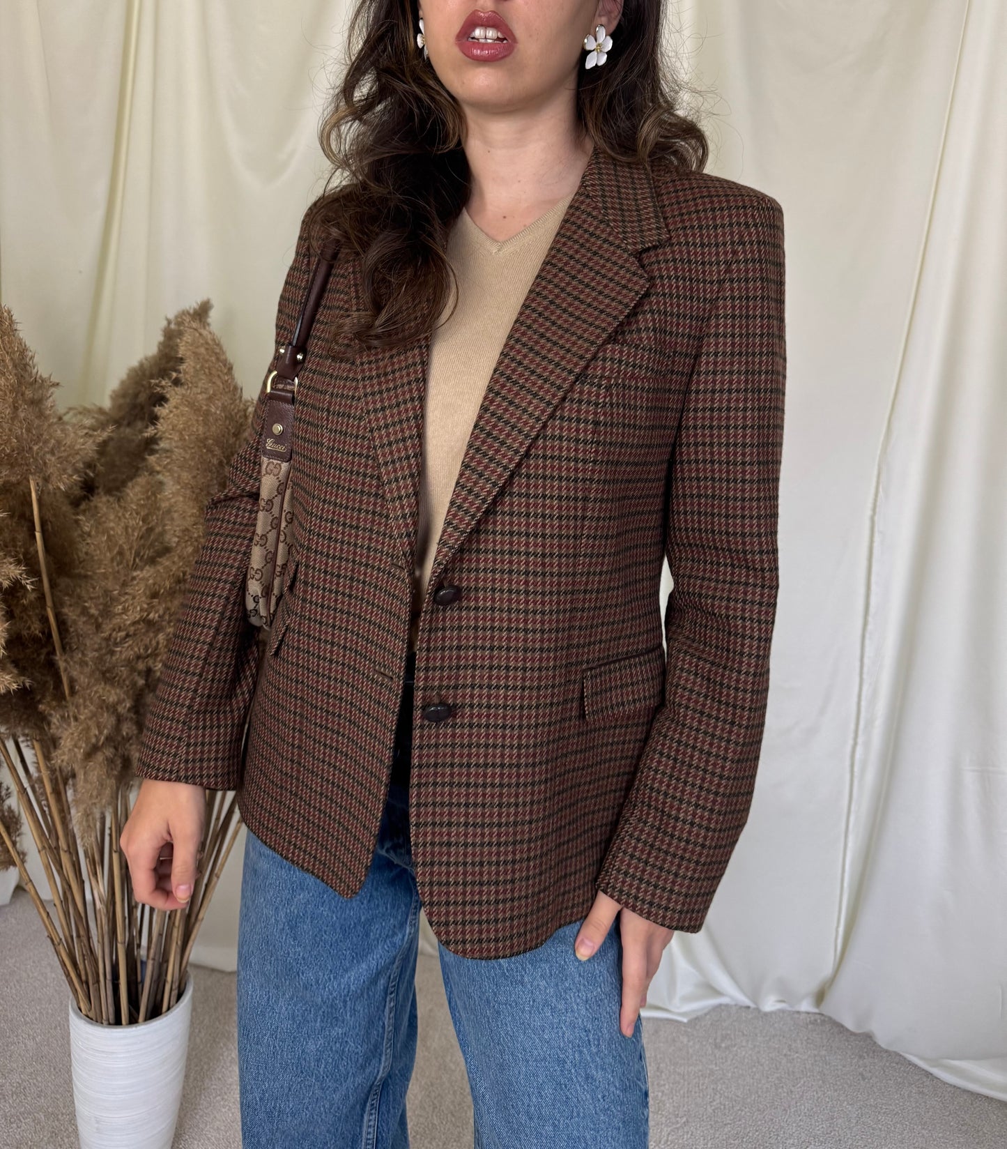 Sacou vintage 100% lână (mărimea S-M)