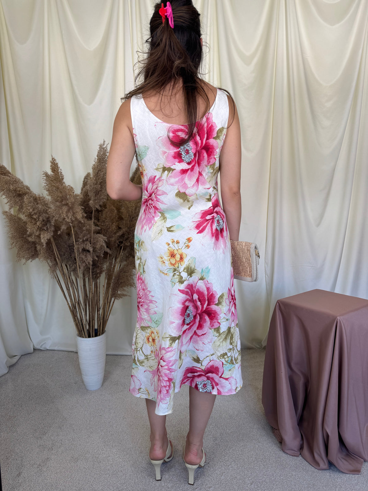 Rochie Cassani cu print superb din 100% în ( mărimea M/L)