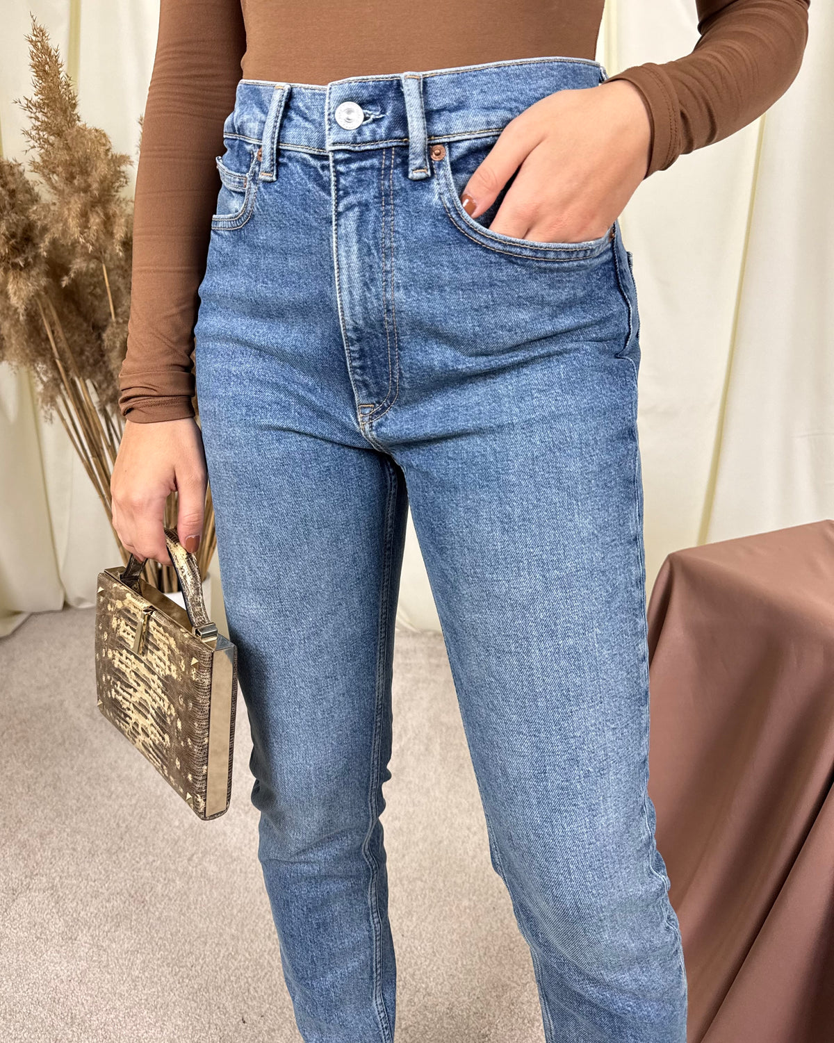 Blug premium Ralph Lauren din 100% bumbac cu talie înaltă ( mărimea 27/S)