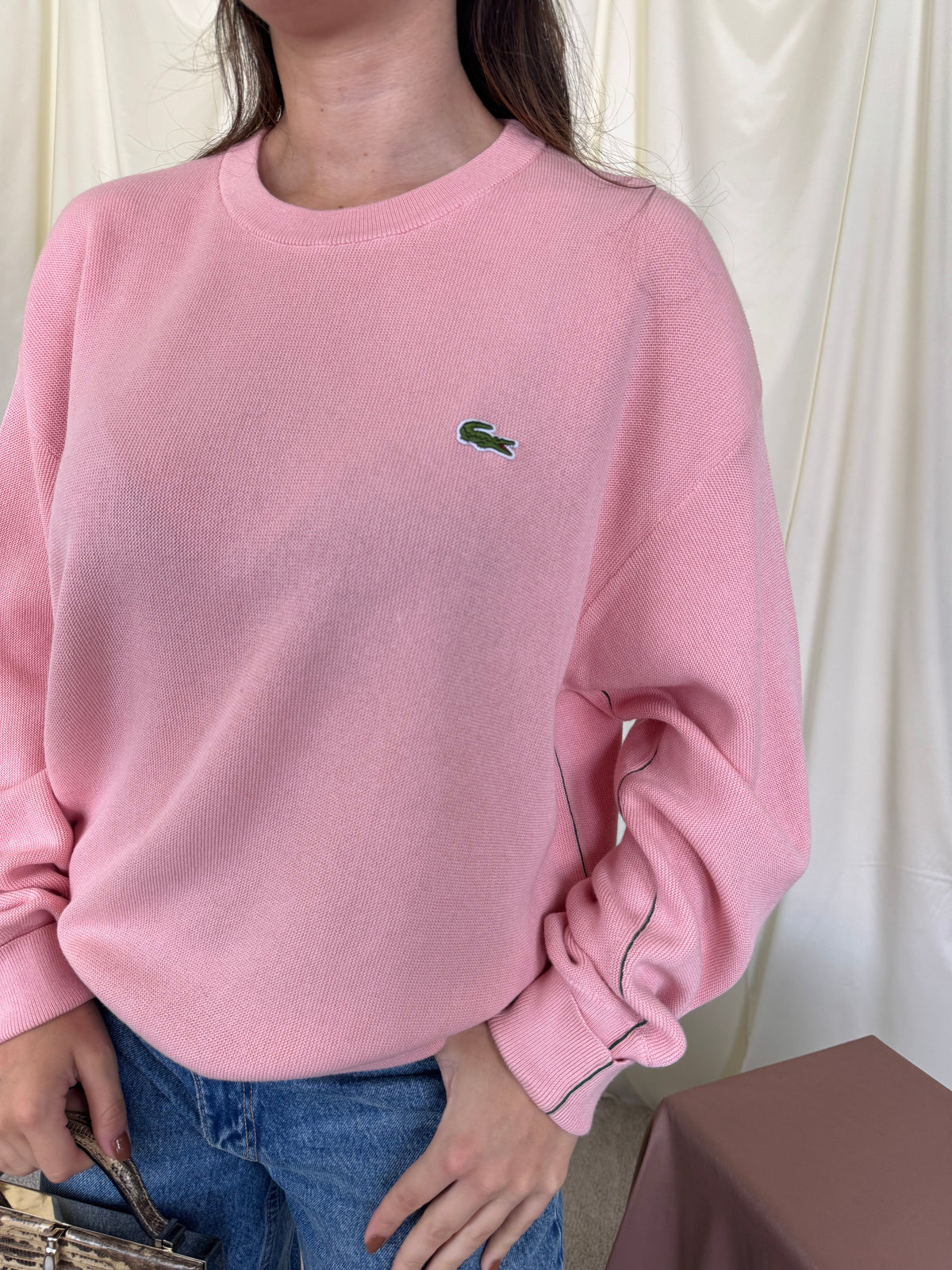 Bluză Lacoste din 100% bumbac in fit oversiZed ( mărimea L/XL)
