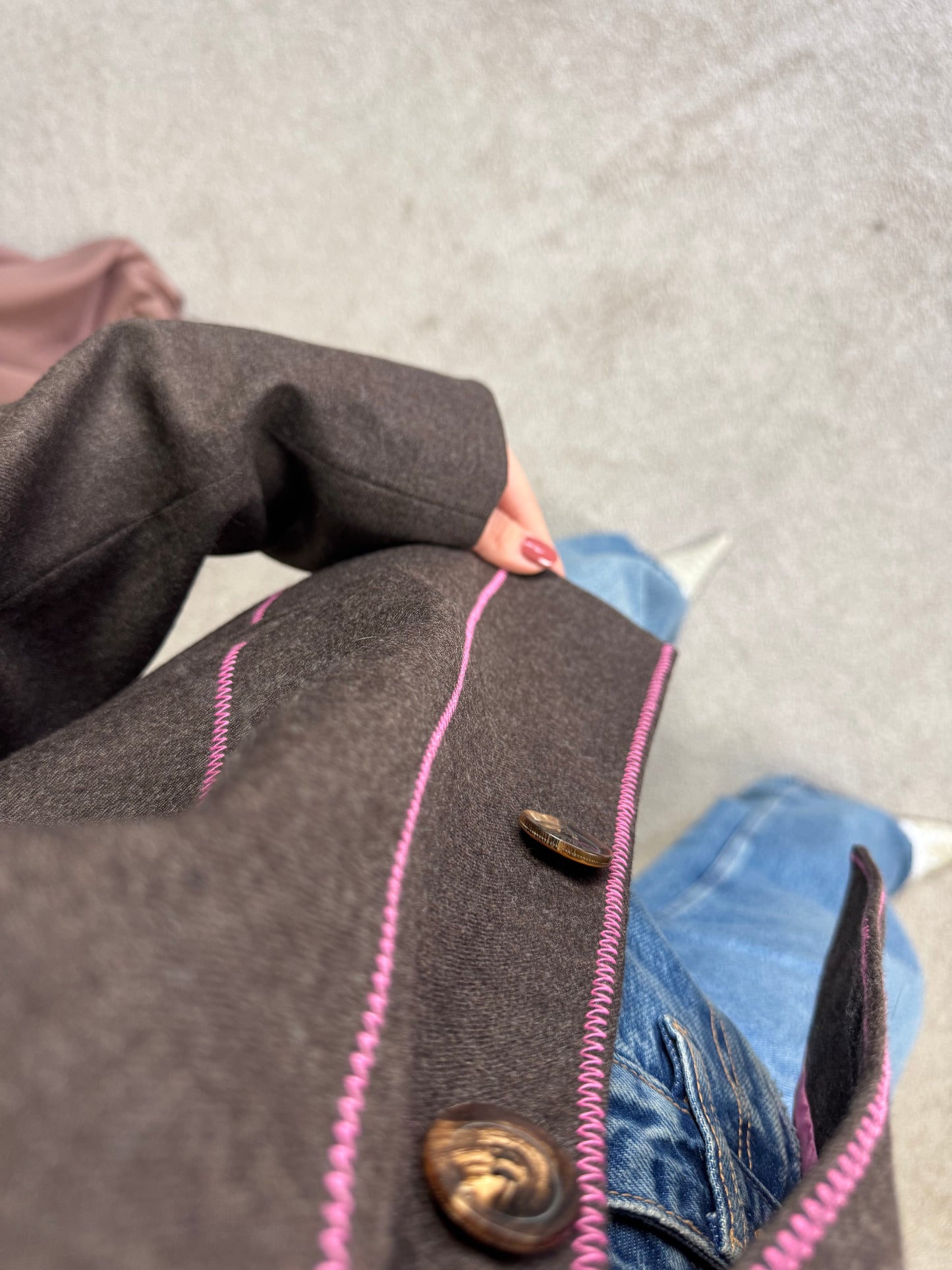 Sacou VALENTINO din stofă de la 100% lână fină, mărimea L