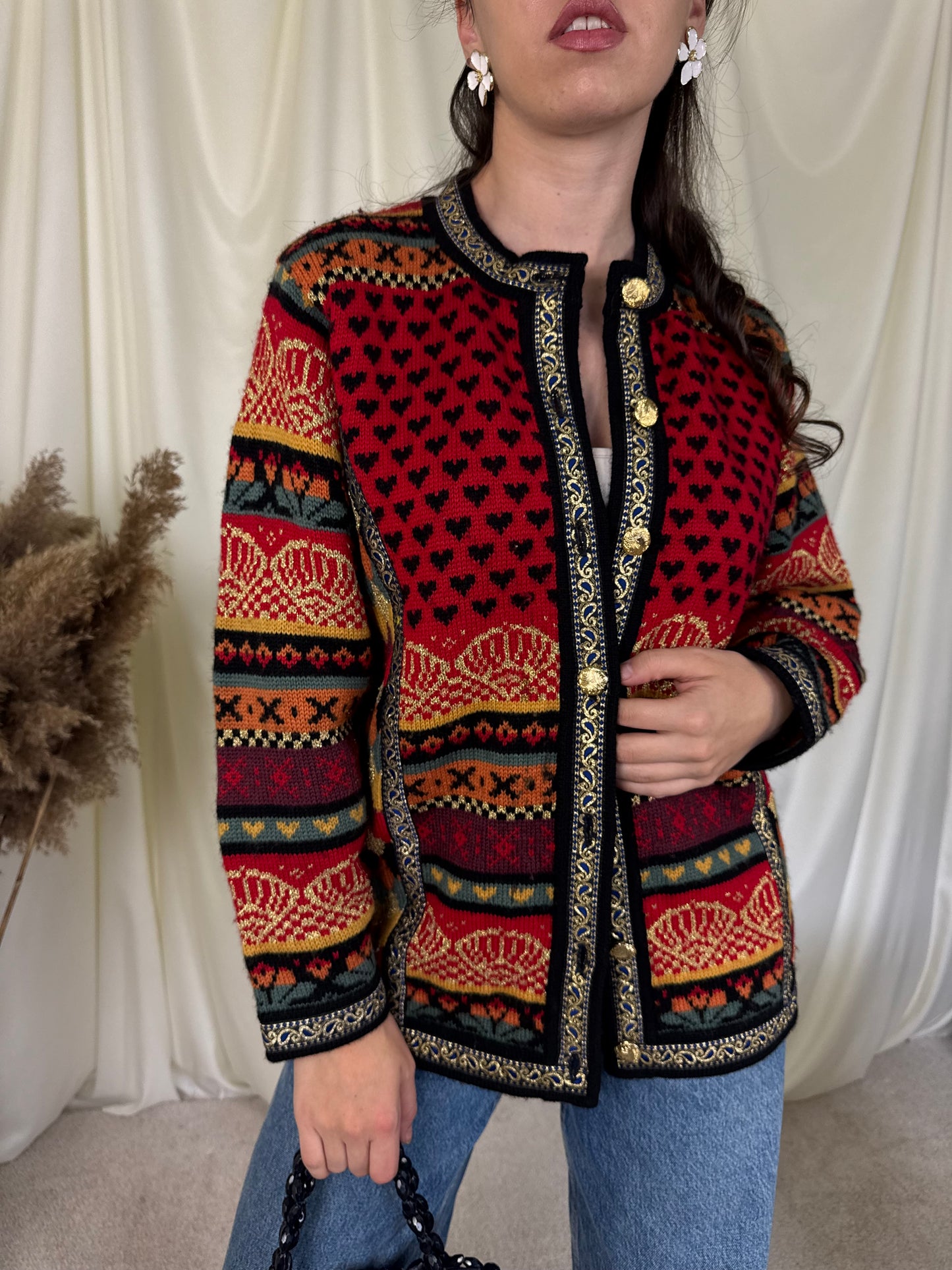 Jacheta vintage din lână pură