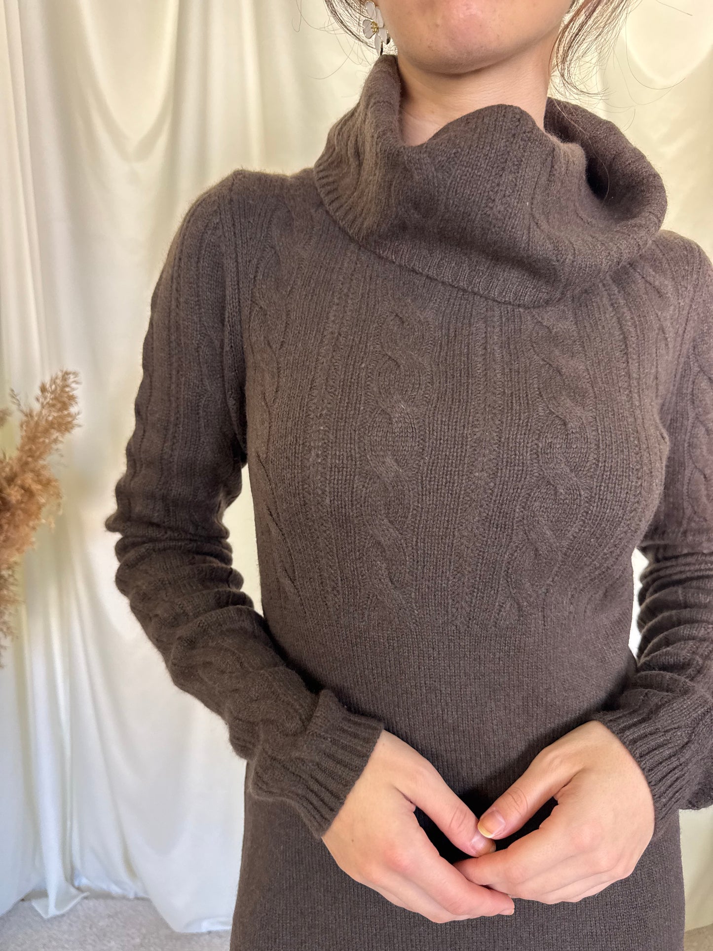 Rochie superbă din lana MERINO și caşmir, recomand pentru mărimea S( s/m micuț)