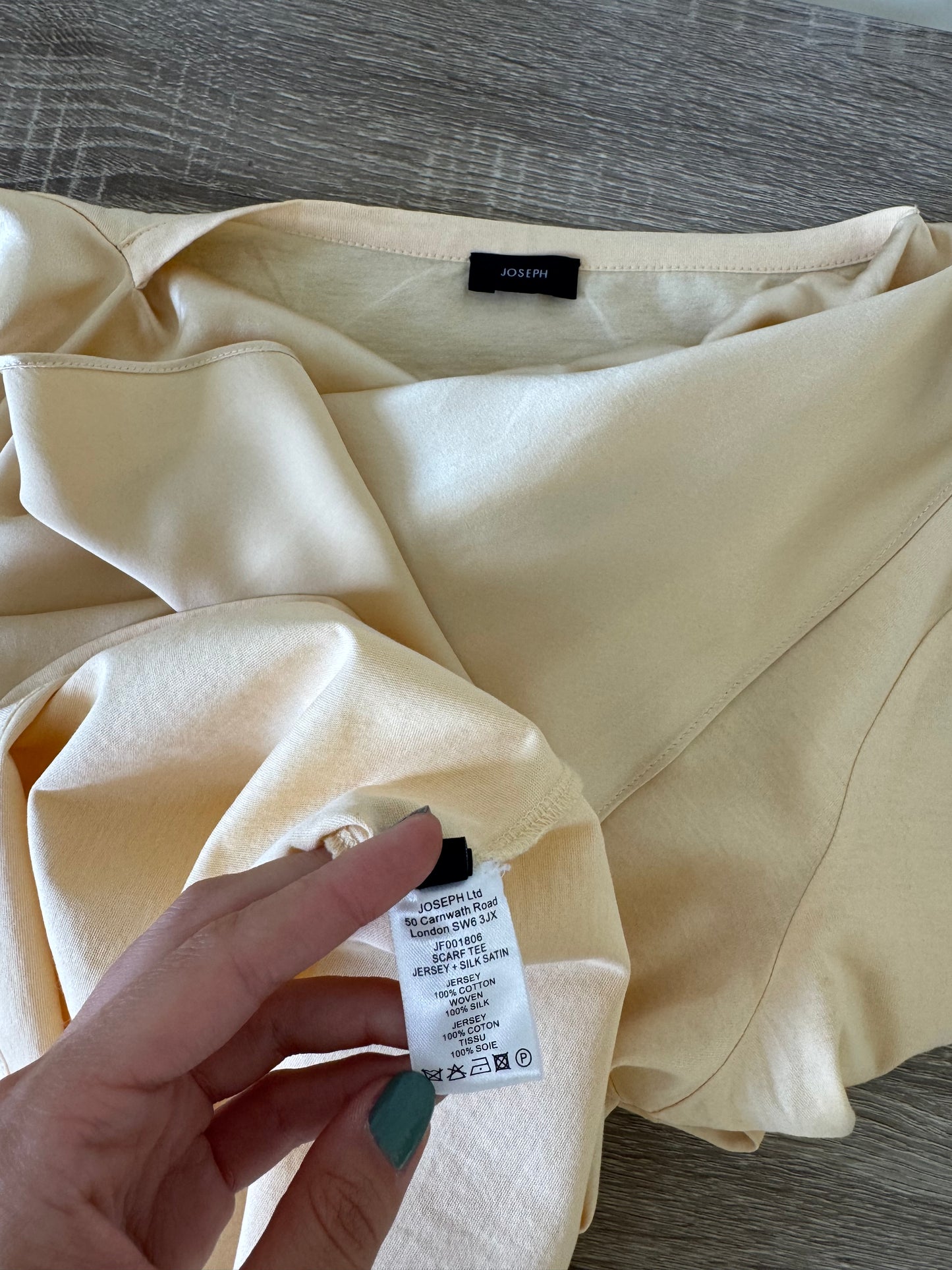 Tricou luxury JOSEPH din mătase naturală și bumbac 
(Mărimea L)