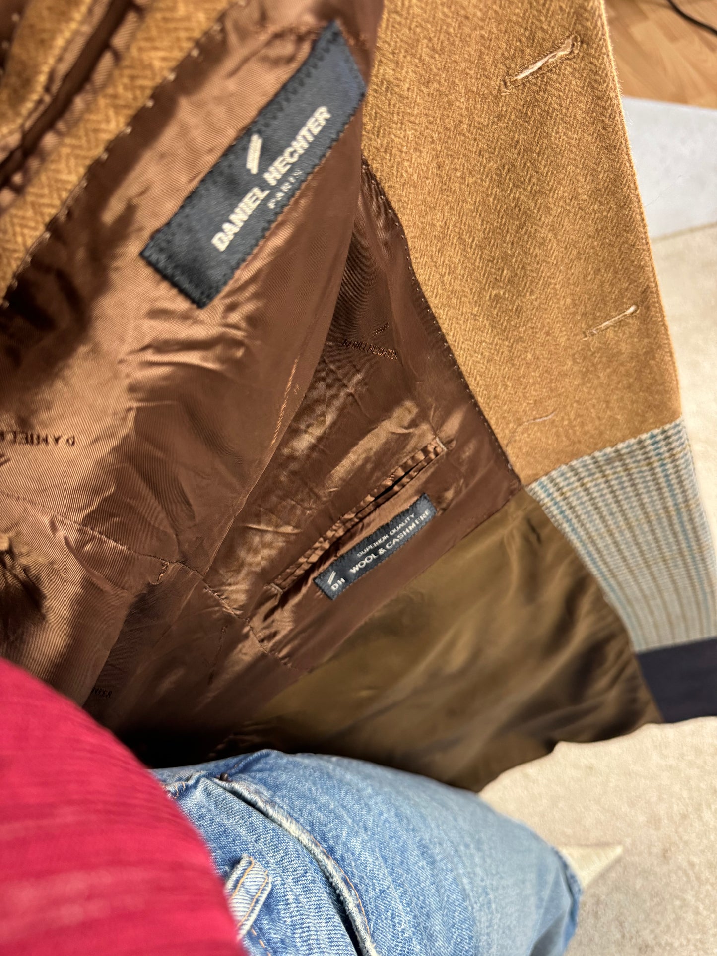 Palton din lână și cașmir unicat ( M)