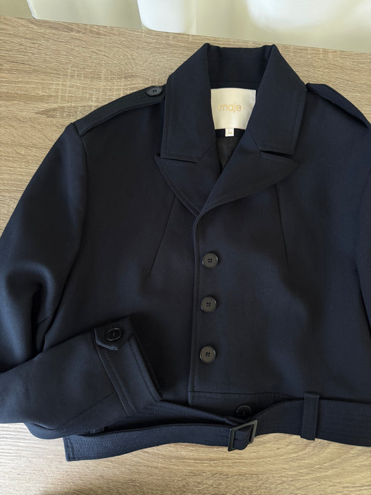 Jacheta premium MAJE cu cordon in talie 
(Mărimea S)