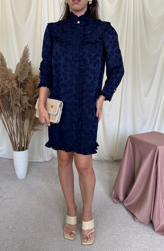 Rochie premium SANDRO PARIS cu print jacard ( mărimea S/M)