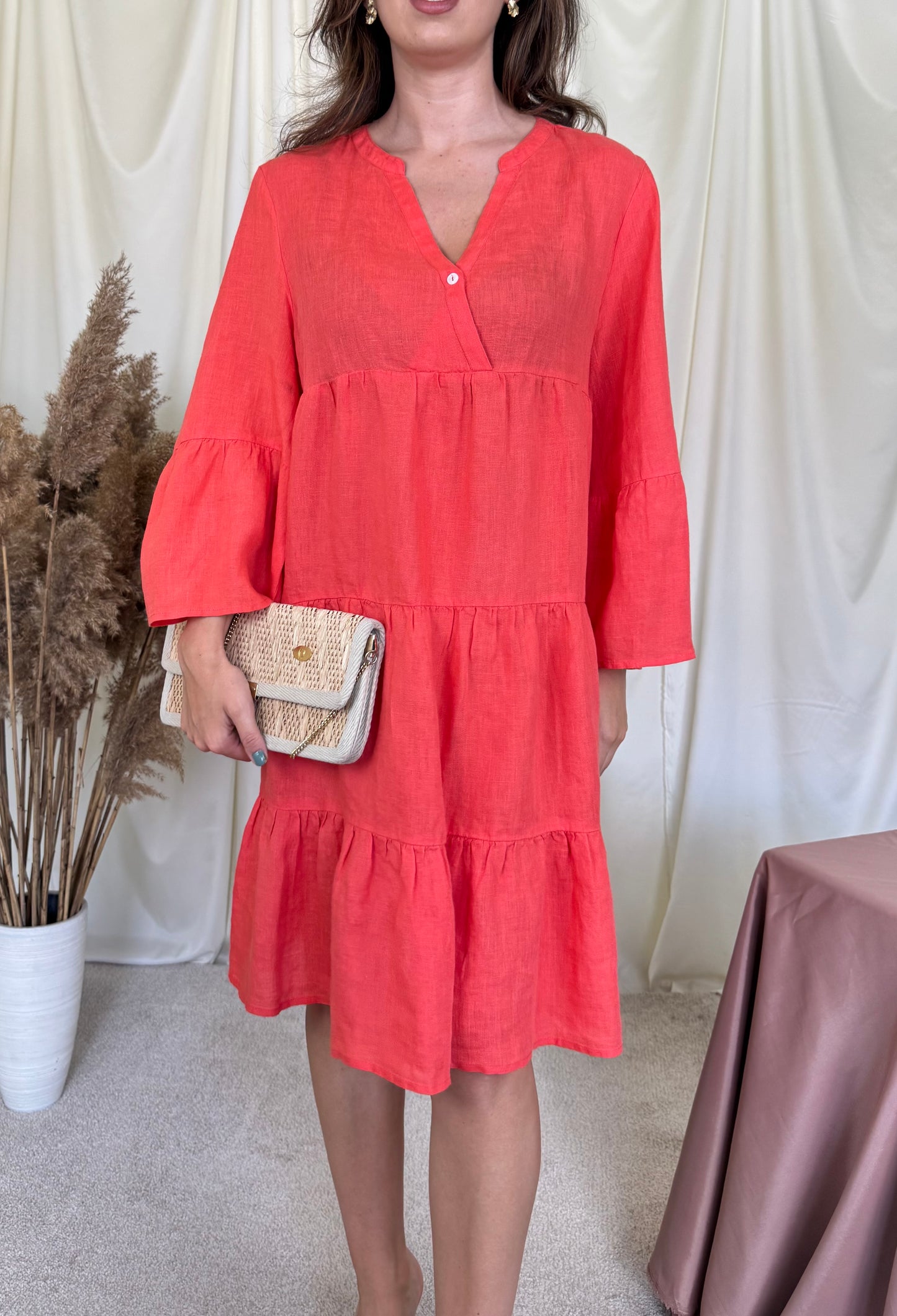 Rochie de vară vaporoasă din 100% in
(Mărimea 40/M-L)