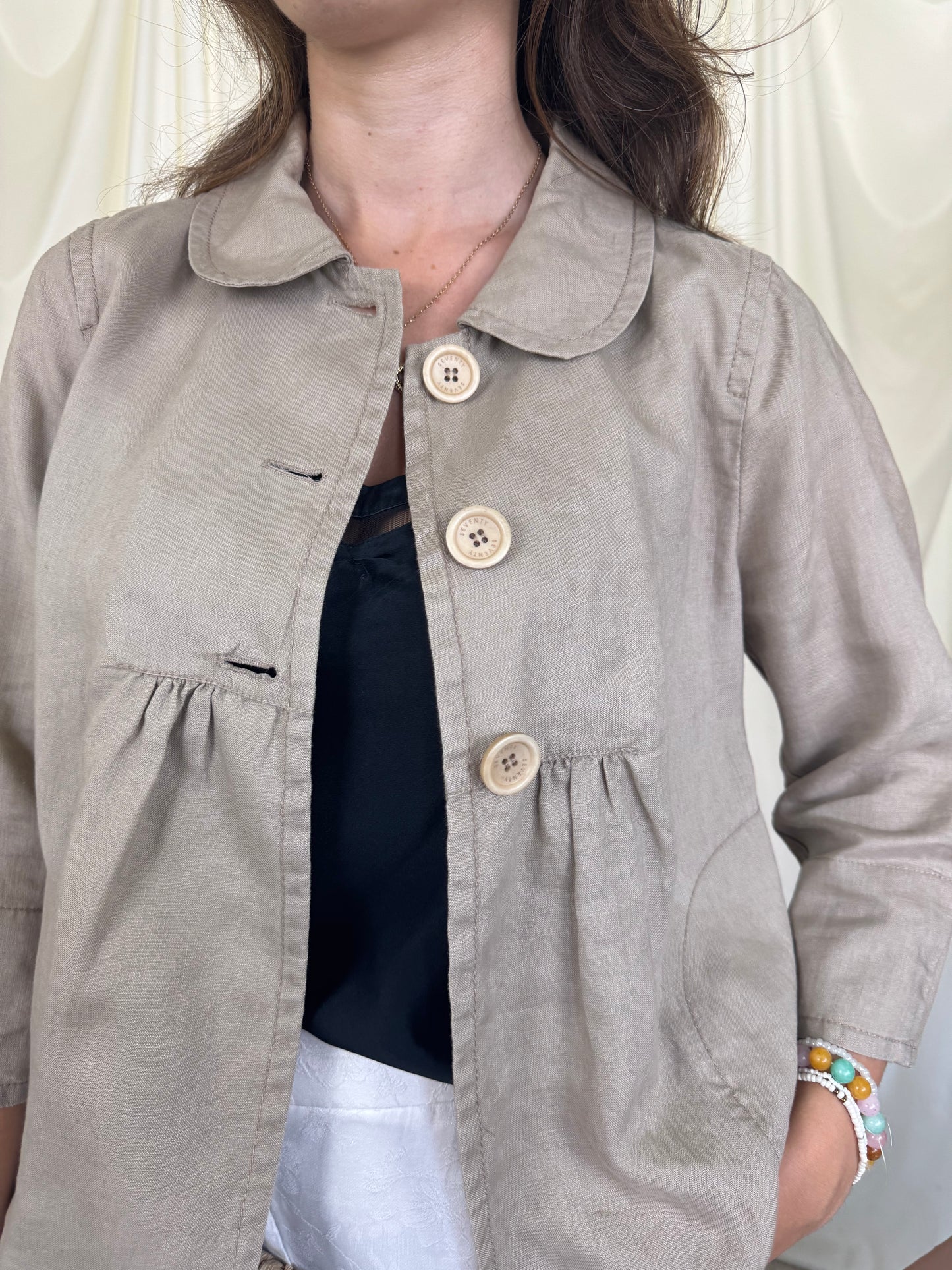 Sacou premium SEVENTY din 100% in, croi feminin ( mărimea S/M)