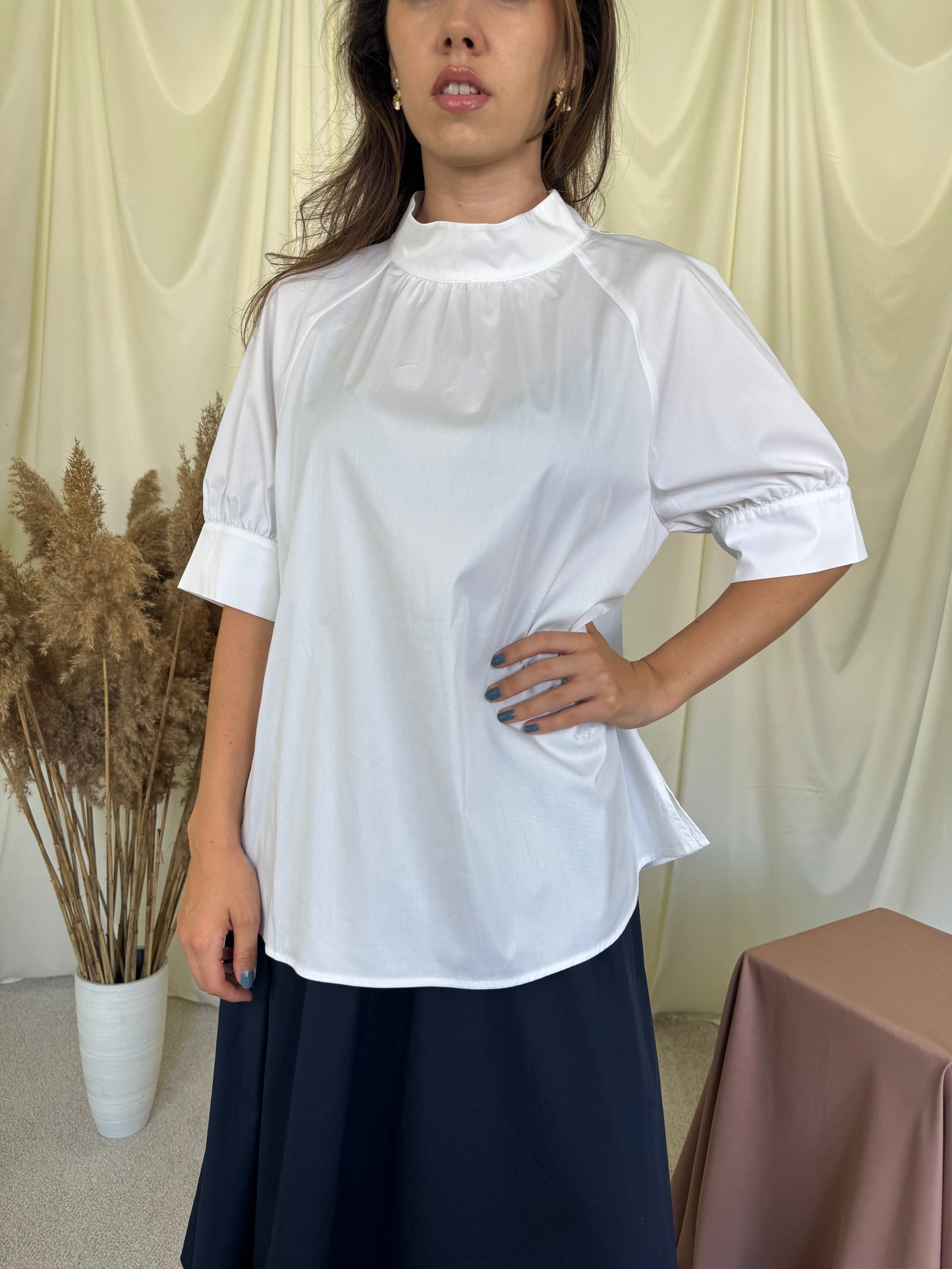Cămașă Joop din 100% bumbac, cu fermoar metalic, produs nou ( mărimea L/ L-XL)