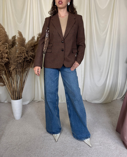 Sacou vintage 100% lână (mărimea S-M)