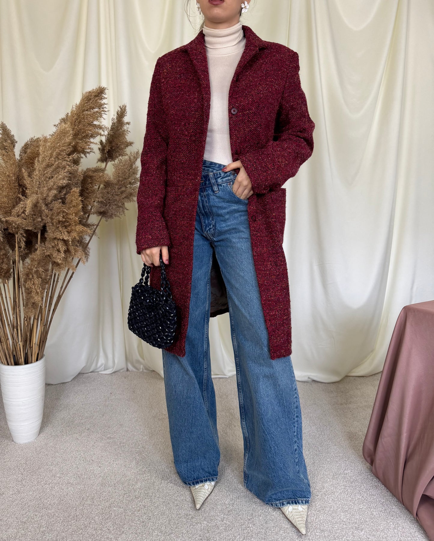 Palton 75% lână și mătase mărimea M