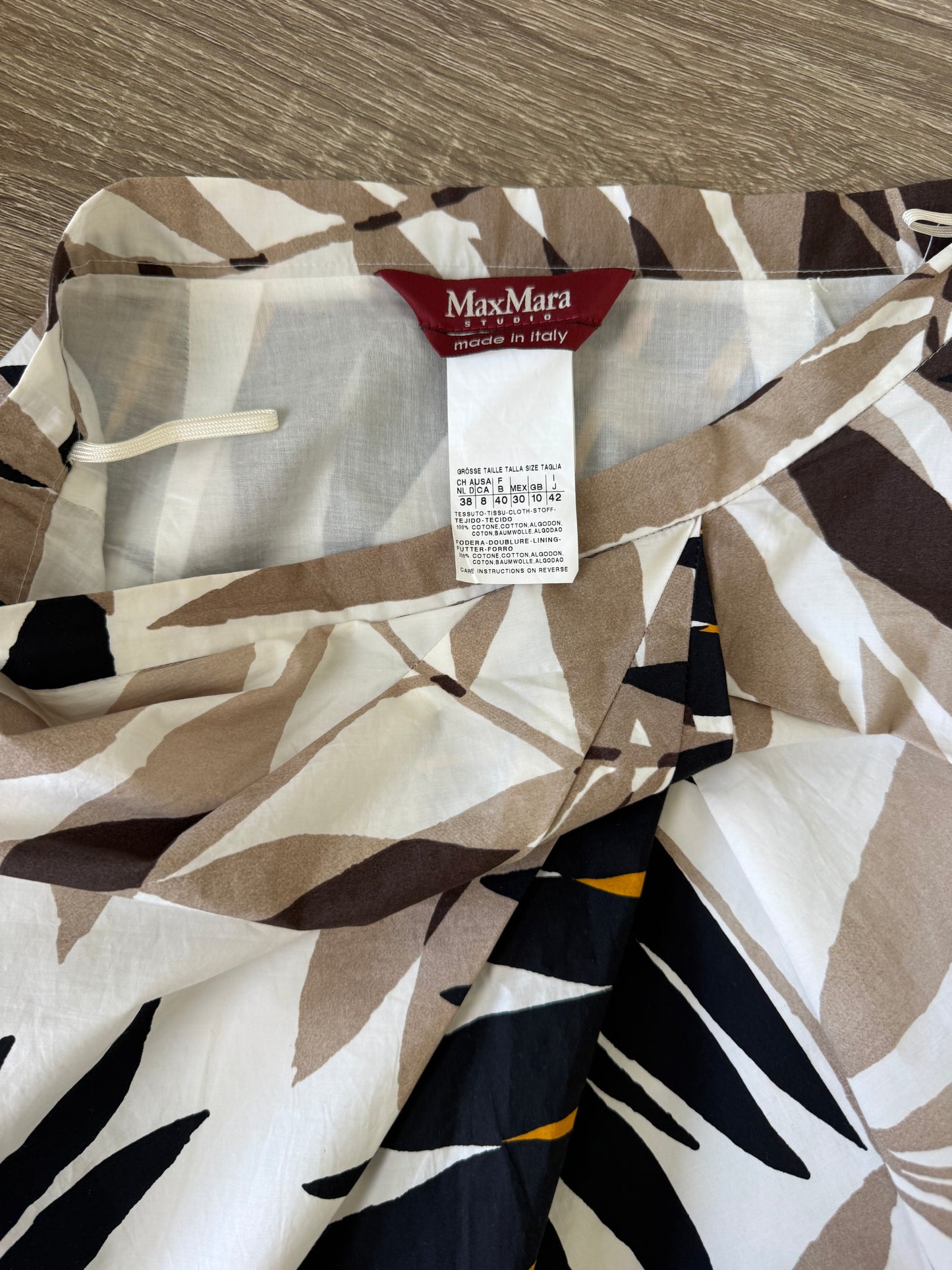Fusta premium MAX MARA elegantă cu print, talie înaltă marcata ( mărimea M)