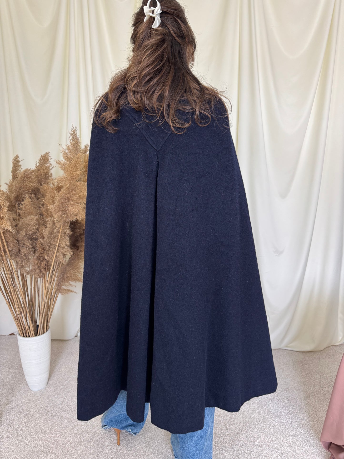 Capa vintage din stofă de lână