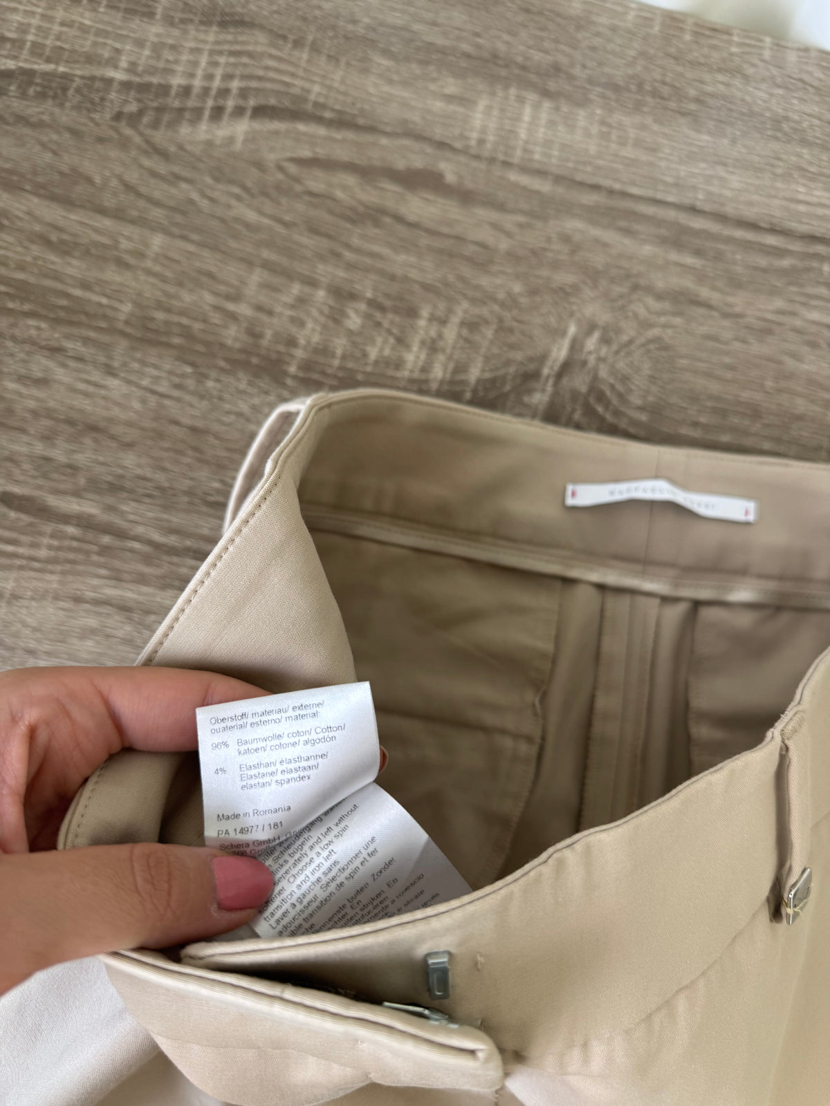 Pantalon premium Rafaello Rossi din bumbac și elastan cu talie medie ( mărimea M/L)