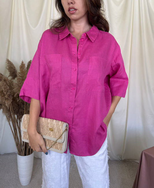 Cămașă Opus din 100% in, fit oversized ( mărimea XL-XXL)