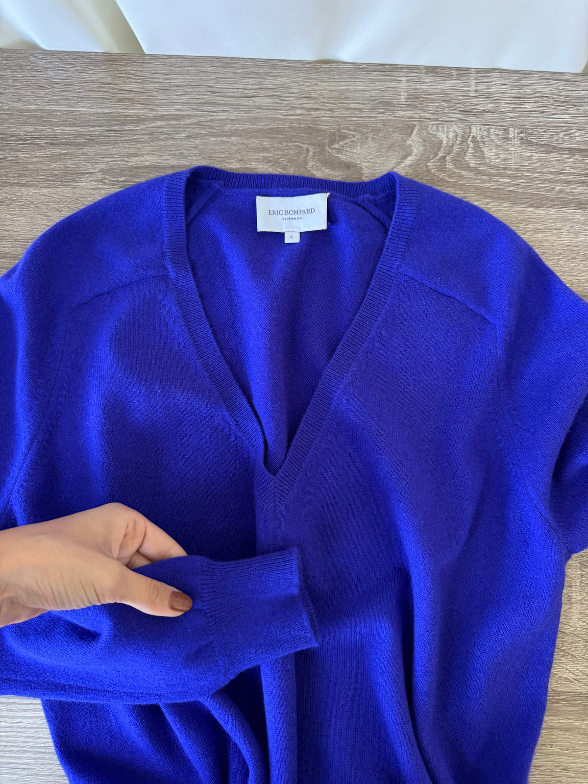 Pulover premium ERIC BOMPARD din 100% cașmir ( mărimea L)