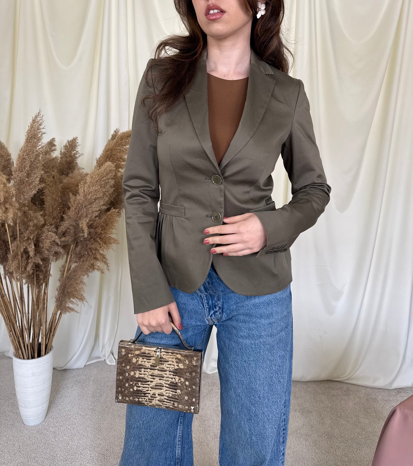 Sacou luxury ETRO din bumbac 
Model cambrat 
(Mărimea S)