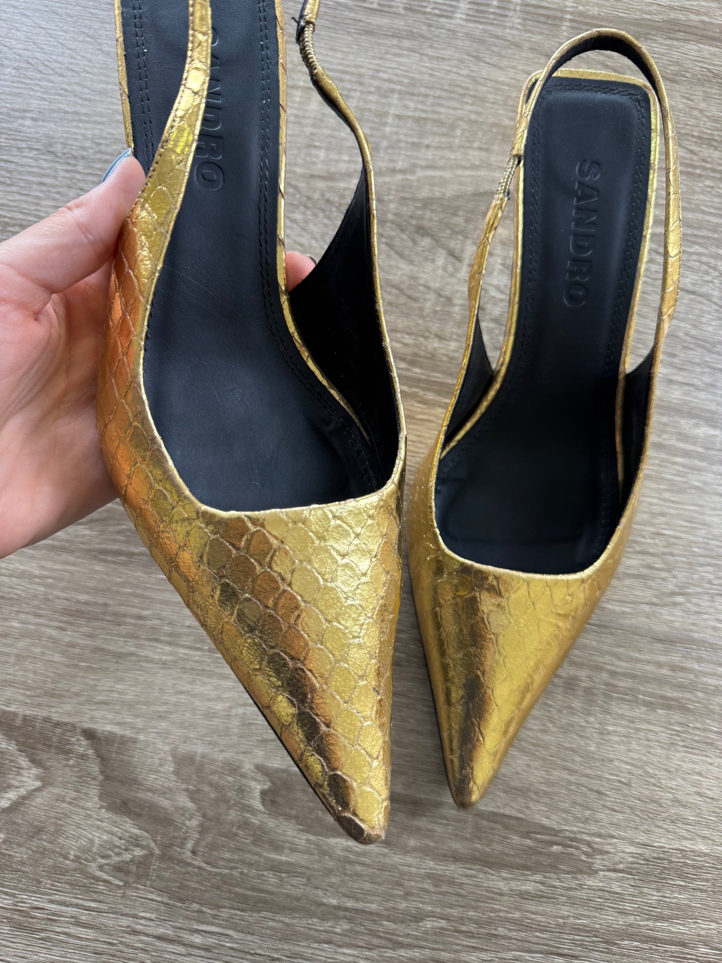 Pantofi Sandro Paris din piele naturală ( mărimea 39)
