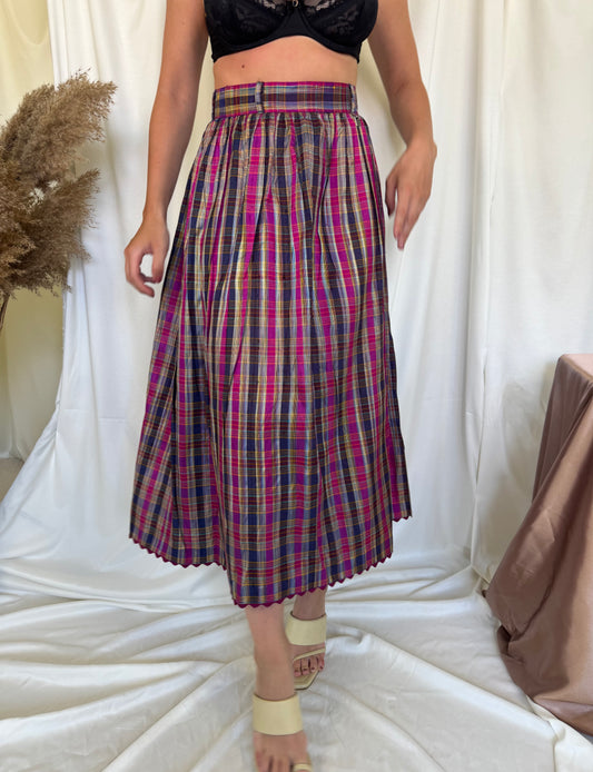 Fusta vintage din matase naturala ( S-M )